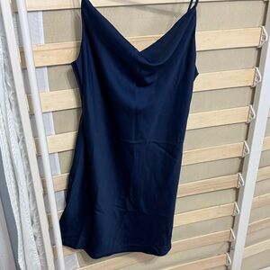 Urban Outfitters Deep Blue Cowl Neck Dress